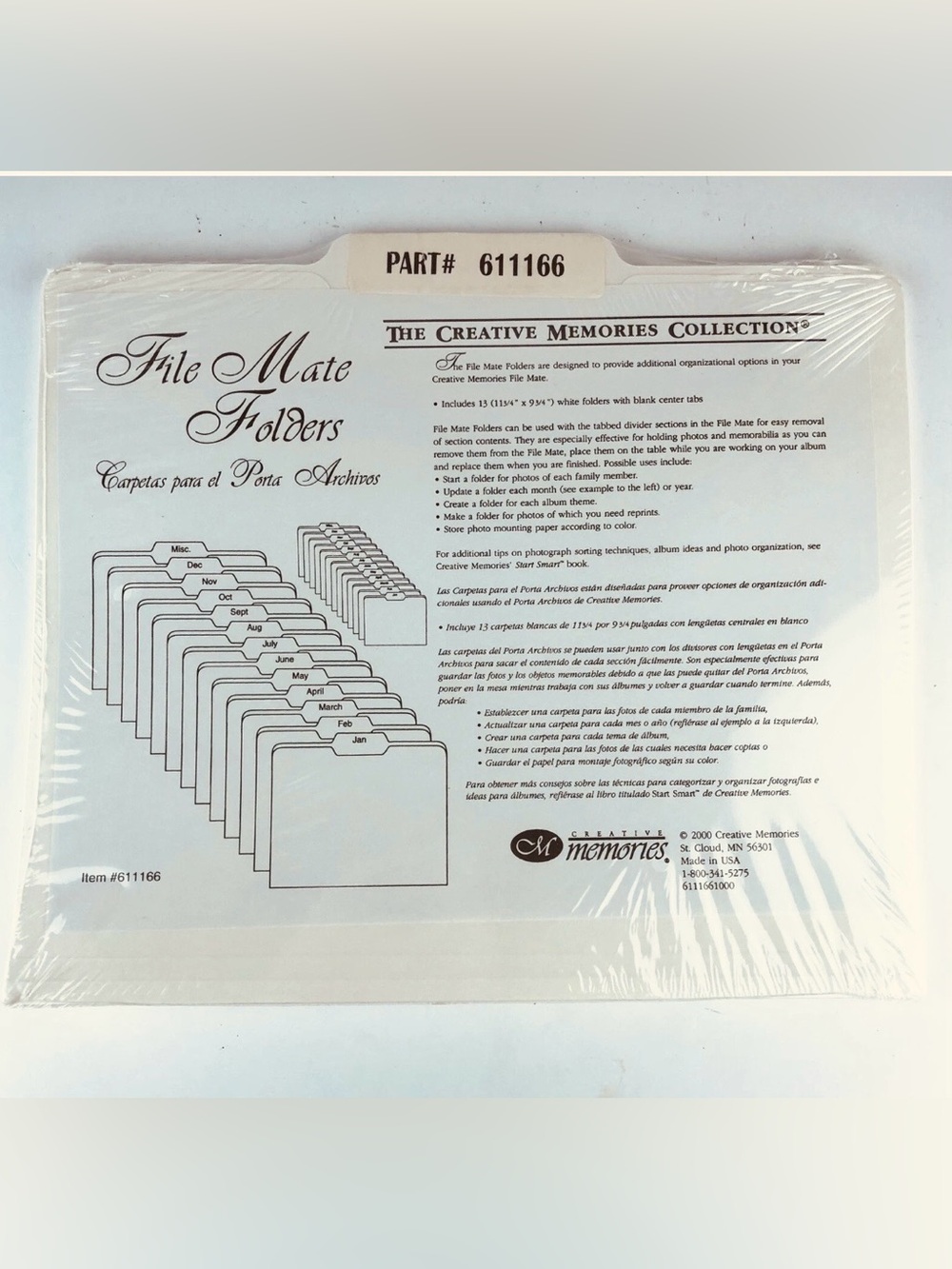 Creative Memories File Mate Folders Acid Free Organizer- Package of 13 NEW